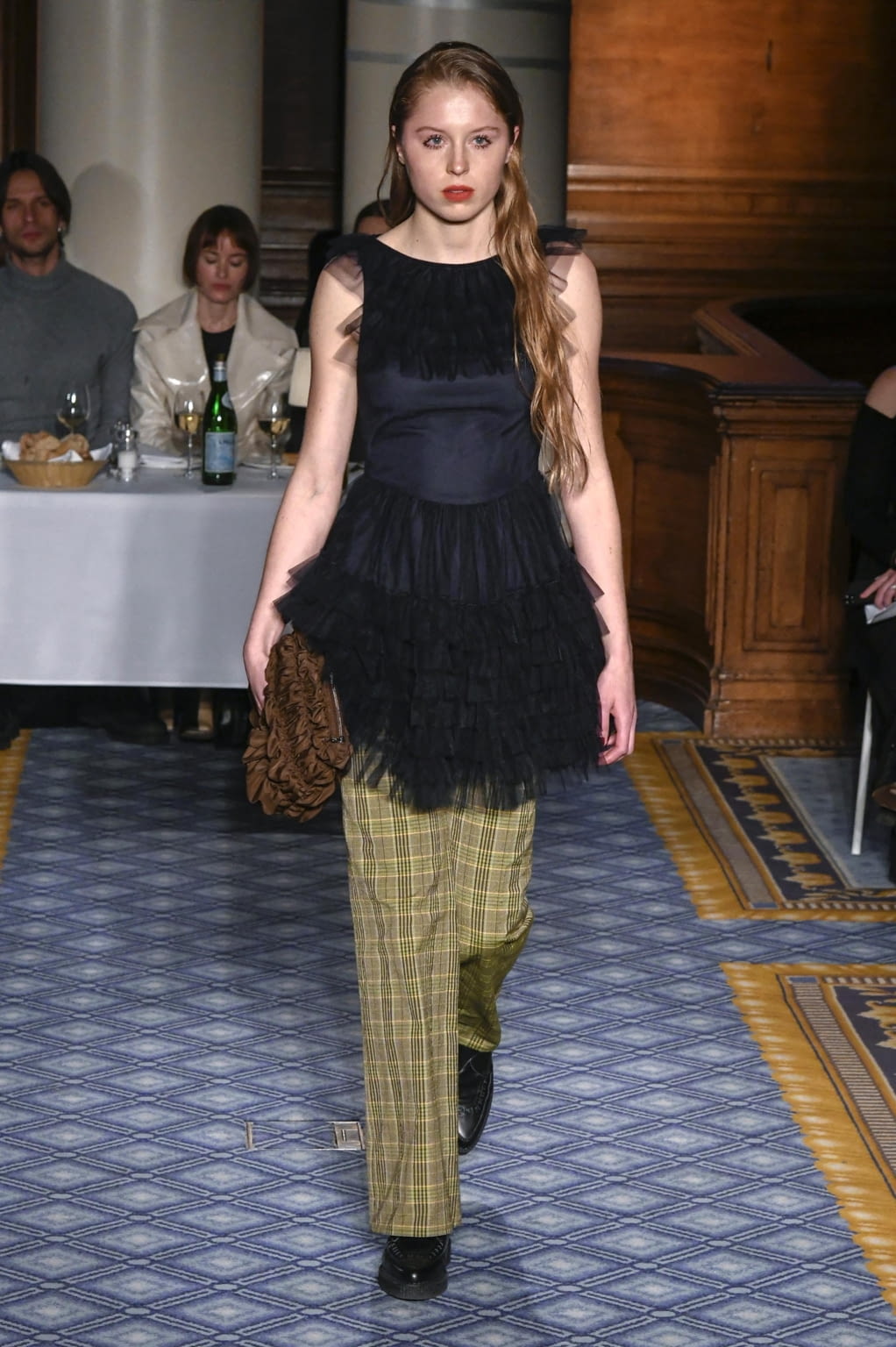 Fashion Week London Fall/Winter 2020 look 20 from the Molly Goddard collection womenswear