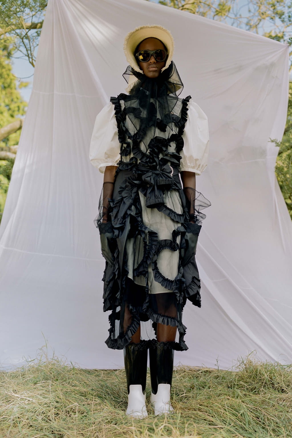 Fashion Week Milan Spring/Summer 2019 look 7 de la collection 4 Moncler Simone Rocha womenswear