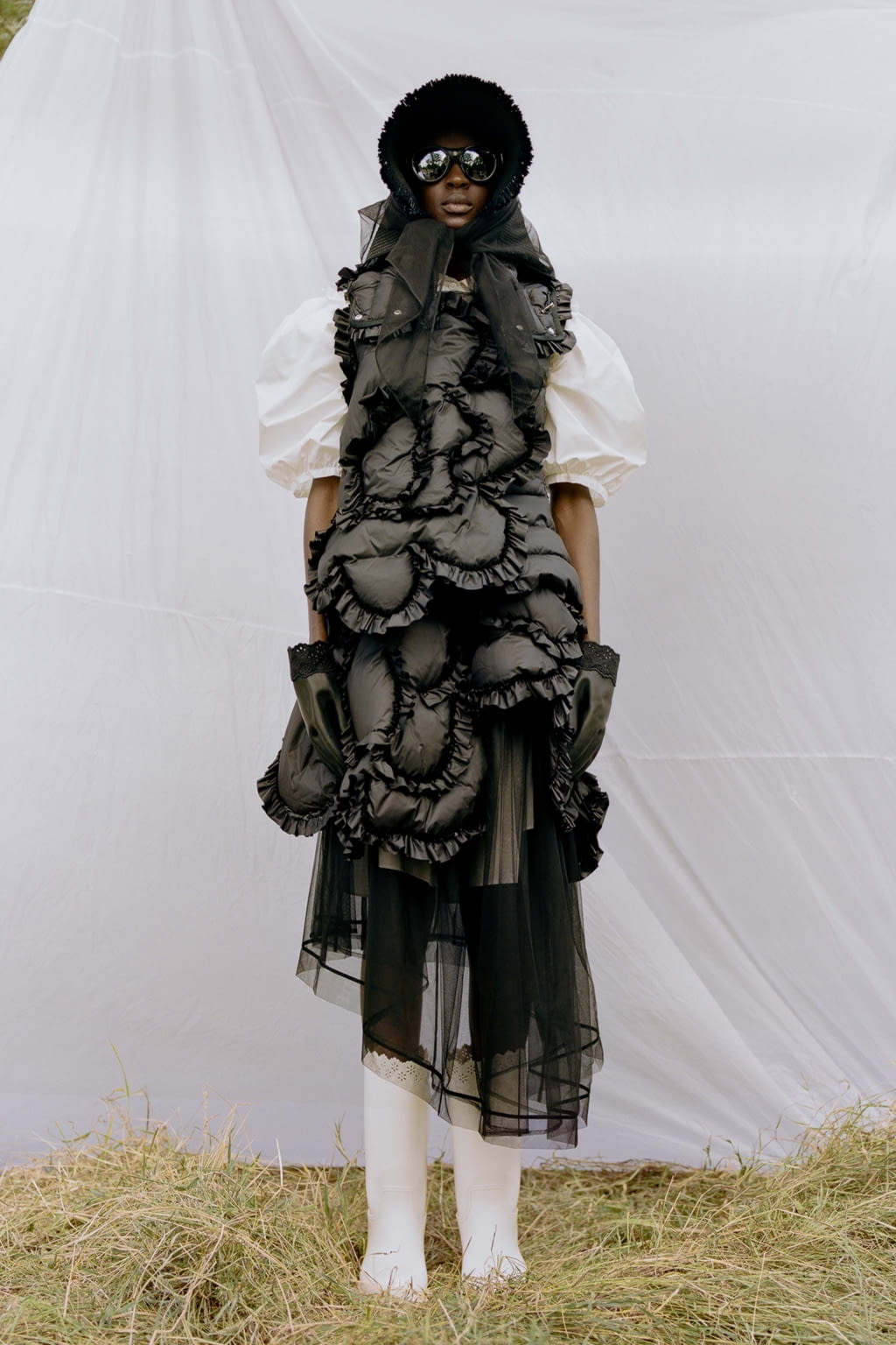 Fashion Week Milan Spring/Summer 2019 look 12 from the 4 Moncler Simone Rocha collection womenswear