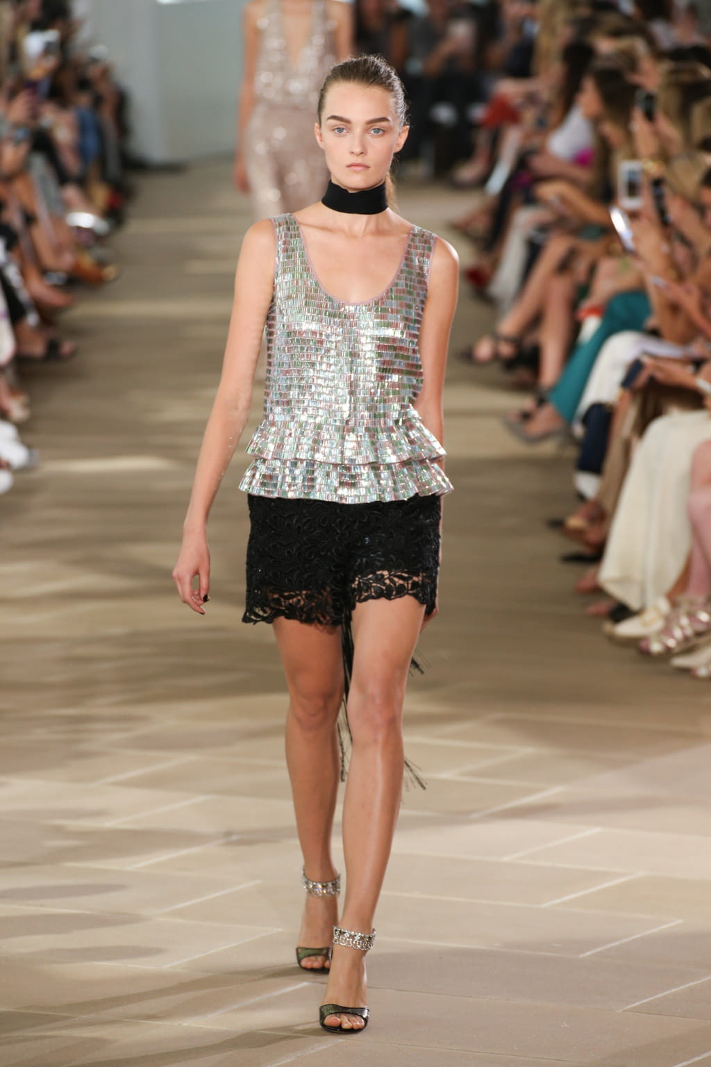 Fashion Week New York Spring/Summer 2017 look 14 from the Monique Lhuillier collection womenswear