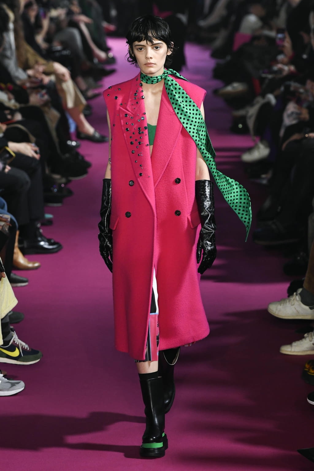 Fashion Week Milan Fall/Winter 2020 look 7 de la collection MSGM womenswear