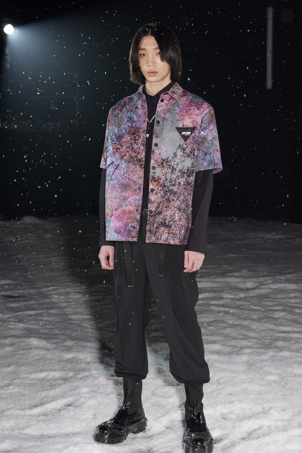 Fashion Week Milan Fall/Winter 2021 look 4 from the MSGM collection menswear