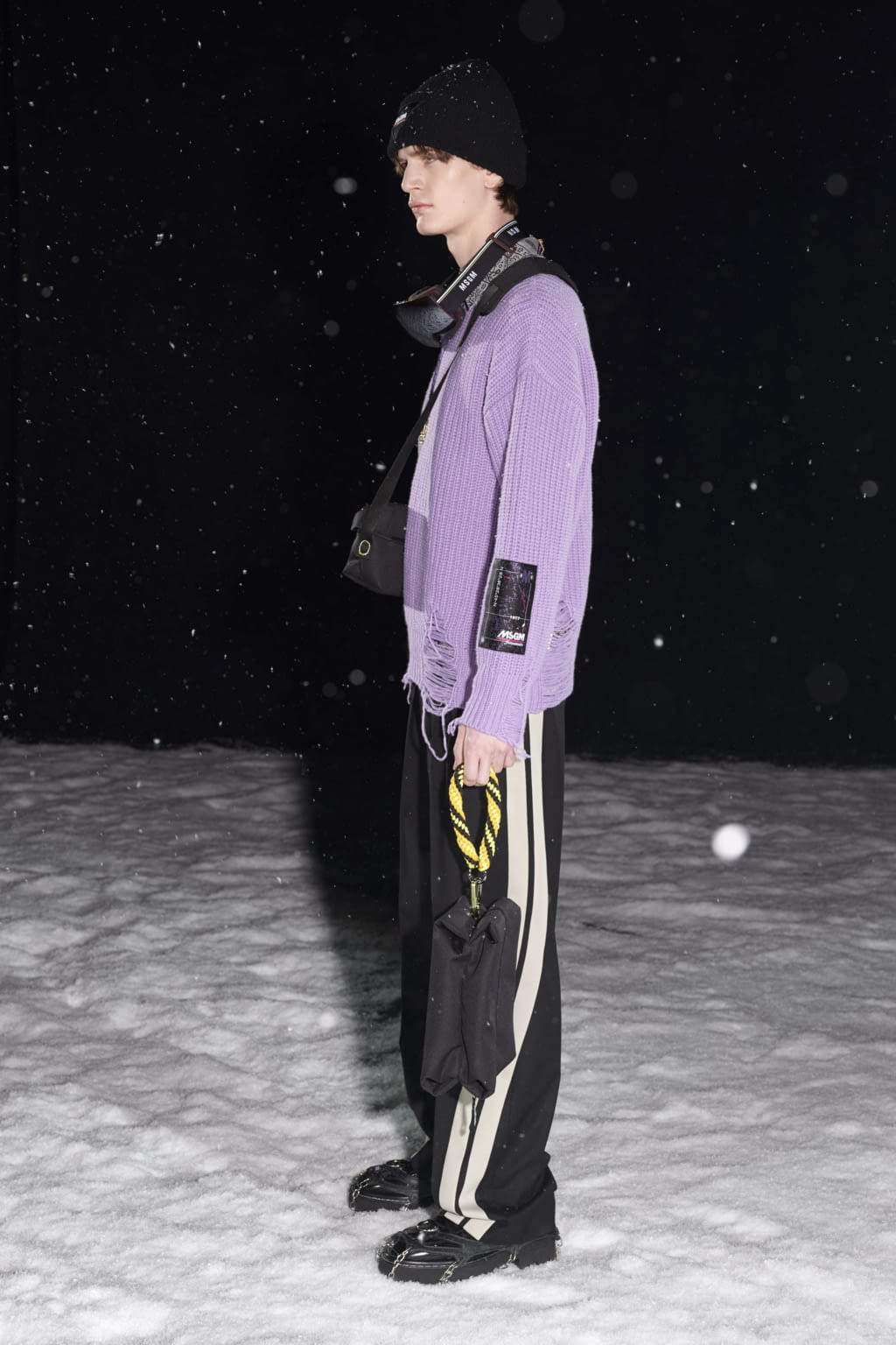 Fashion Week Milan Fall/Winter 2021 look 6 from the MSGM collection 男装