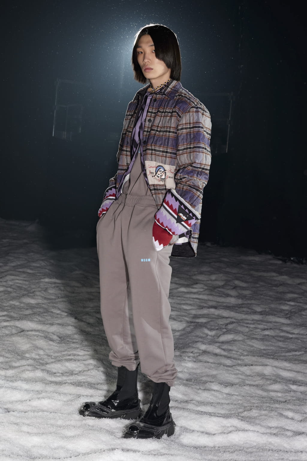 Fashion Week Milan Fall/Winter 2021 look 30 from the MSGM collection menswear