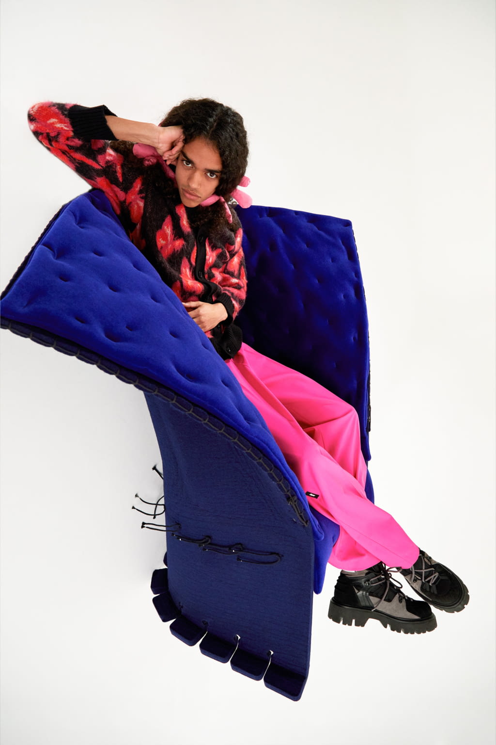 Fashion Week Milan Fall/Winter 2022 look 1 from the MSGM collection menswear