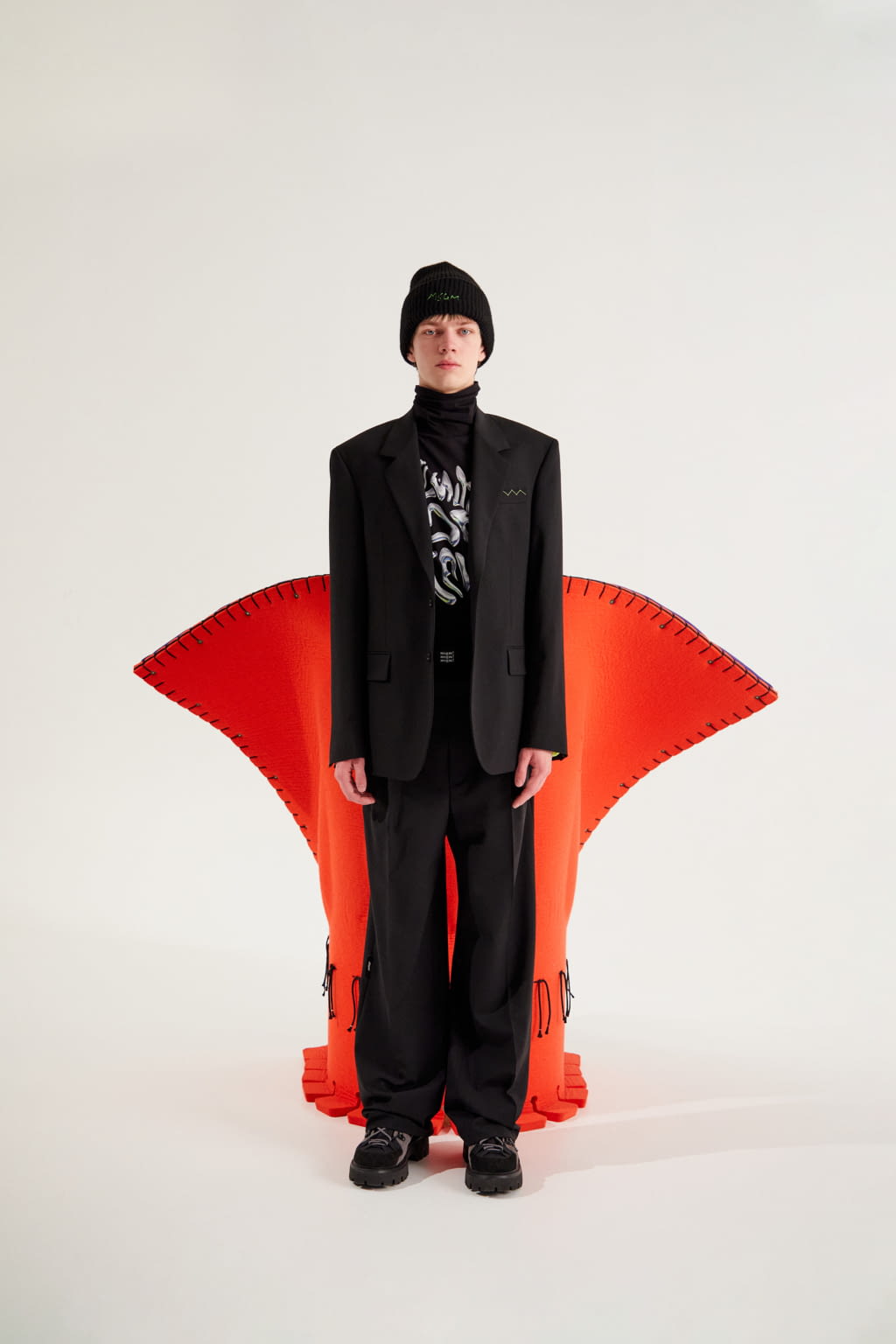Fashion Week Milan Fall/Winter 2022 look 4 from the MSGM collection 男装