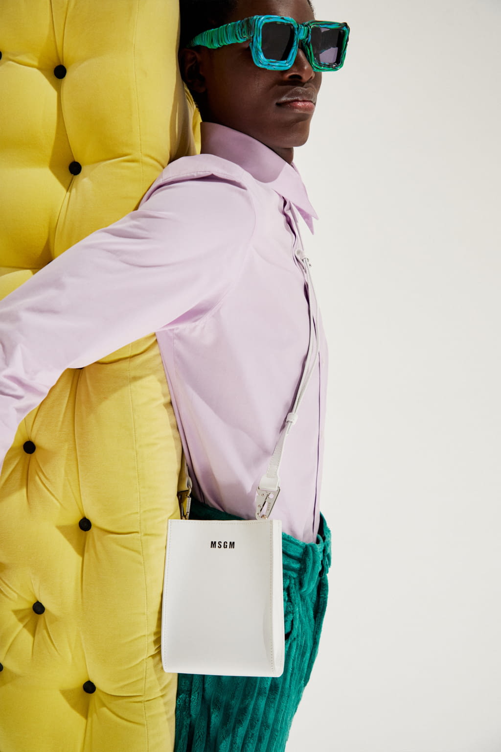 Fashion Week Milan Fall/Winter 2022 look 12 from the MSGM collection menswear