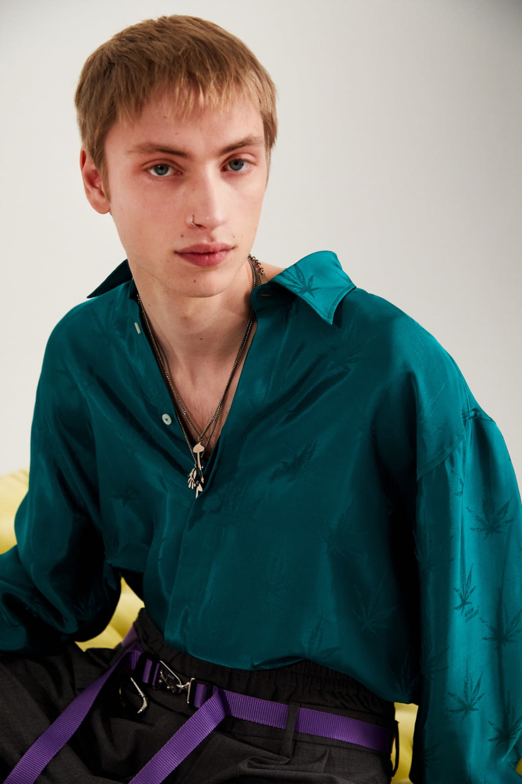 Fashion Week Milan Fall/Winter 2022 look 25 from the MSGM collection 男装