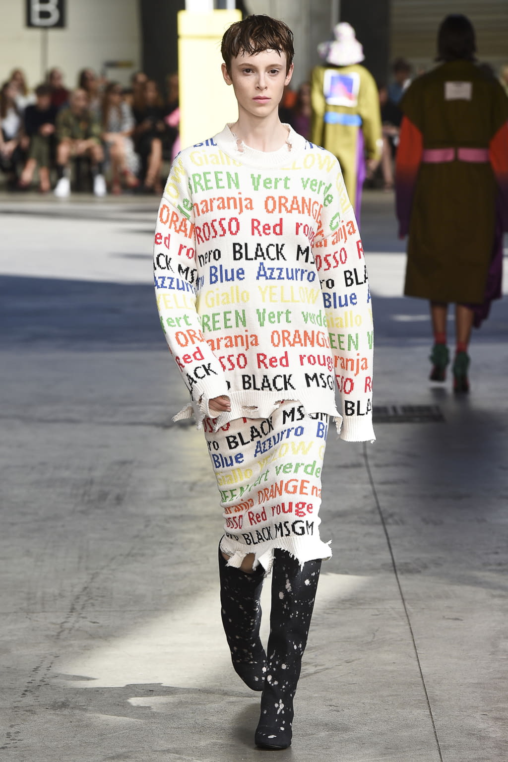 Fashion Week Milan Spring/Summer 2018 look 1 from the MSGM collection 女装