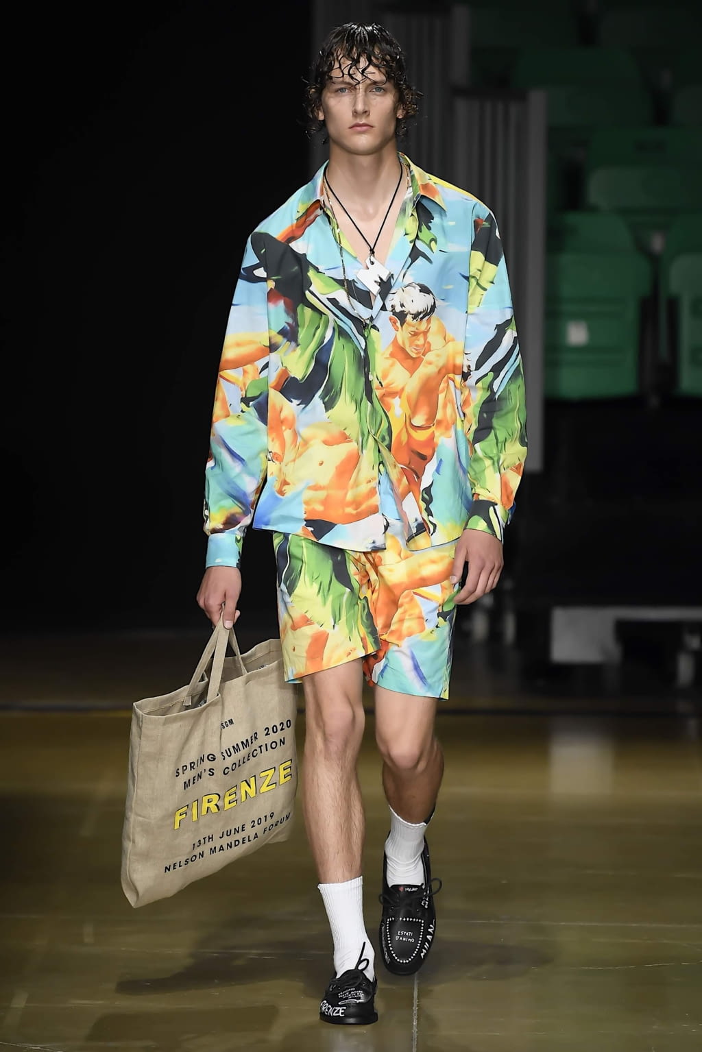 Fashion Week Florence Spring/Summer 2020 look 21 from the MSGM collection 男装