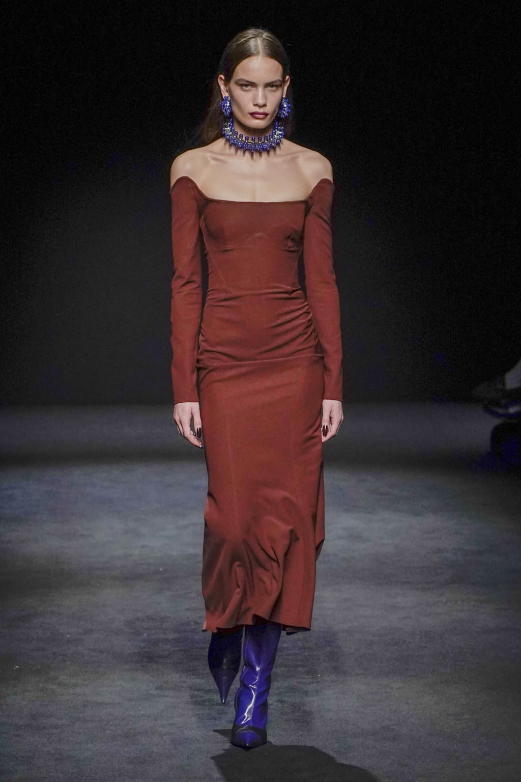 Fashion Week Paris Fall/Winter 2020 look 6 de la collection Mugler womenswear