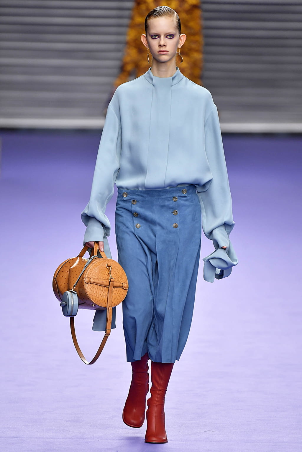 Fashion Week London Fall/Winter 2017 look 28 from the Mulberry collection womenswear