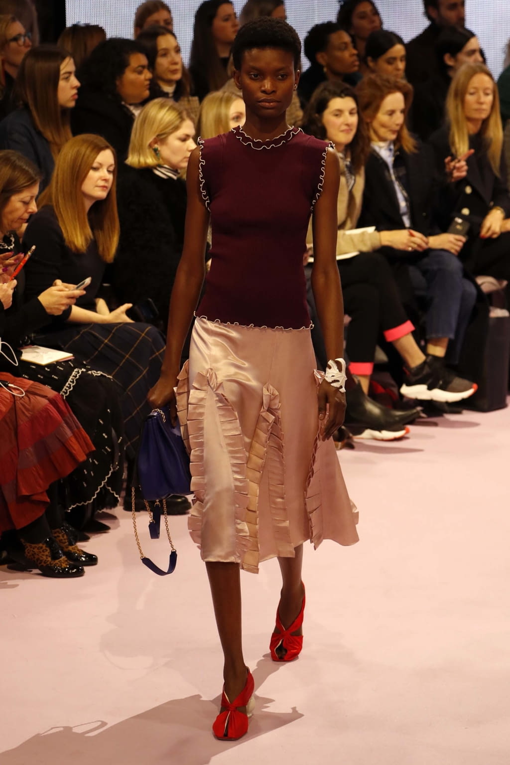 Fashion Week London Spring/Summer 2018 look 12 de la collection Mulberry womenswear