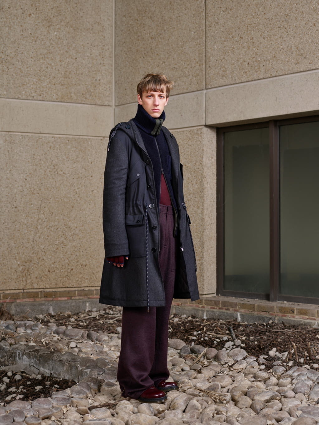 Fashion Week London Fall/Winter 2018 look 12 from the Pringle of Scotland collection menswear