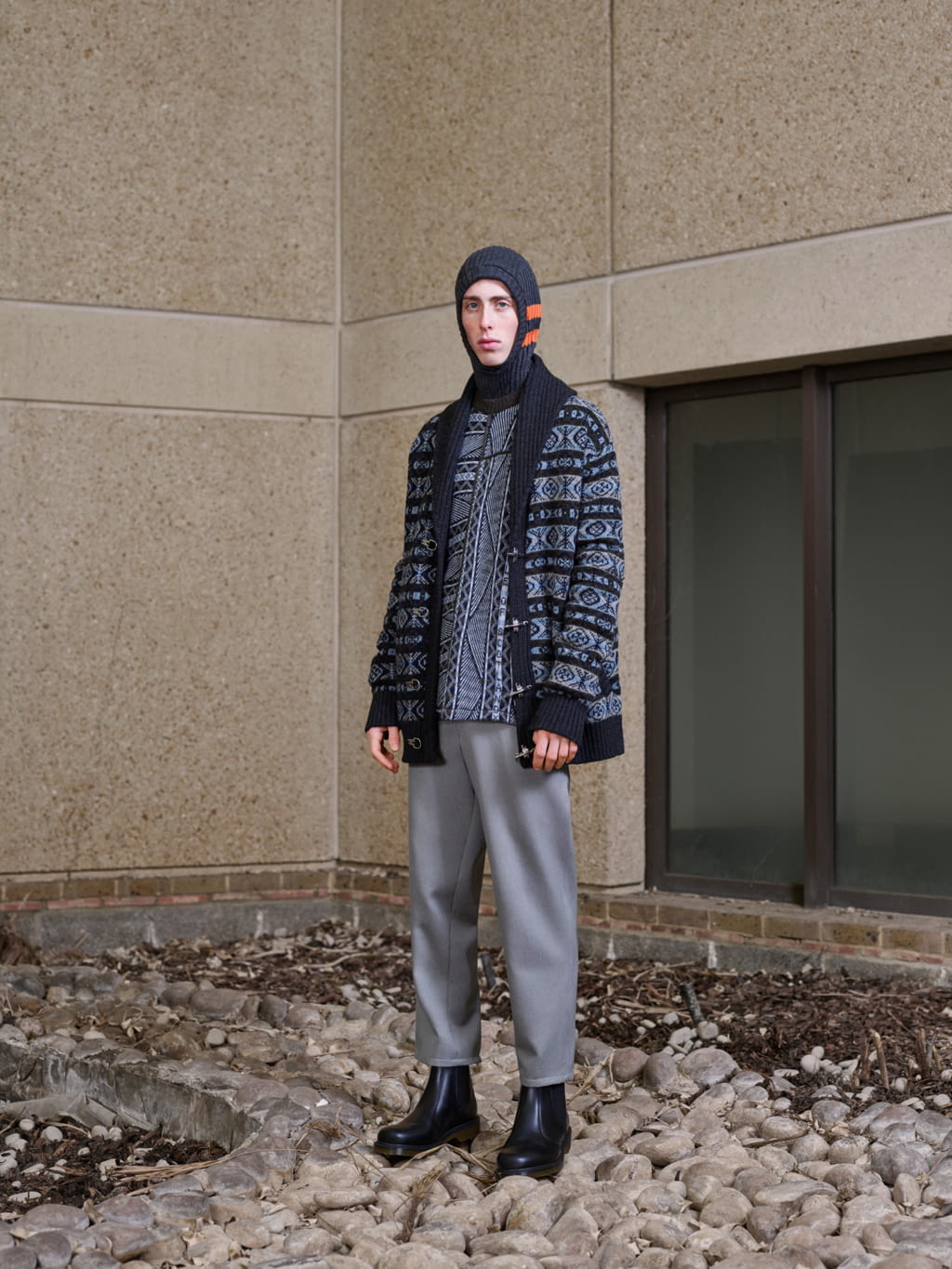 Fashion Week London Fall/Winter 2018 look 14 from the Pringle of Scotland collection menswear