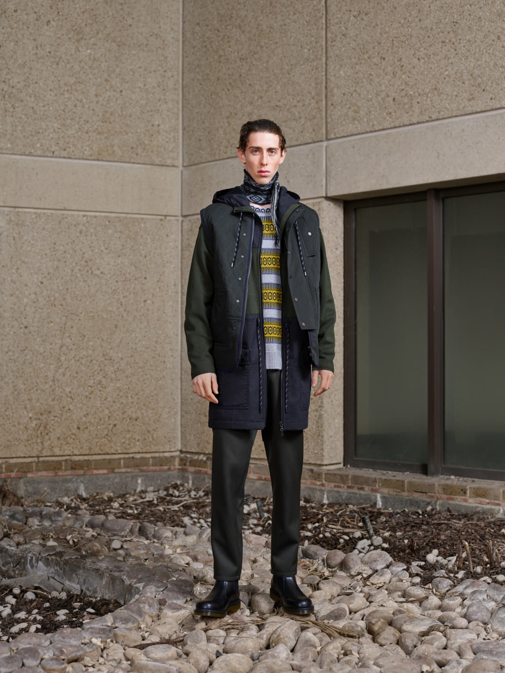 Fashion Week London Fall/Winter 2018 look 15 from the Pringle of Scotland collection menswear