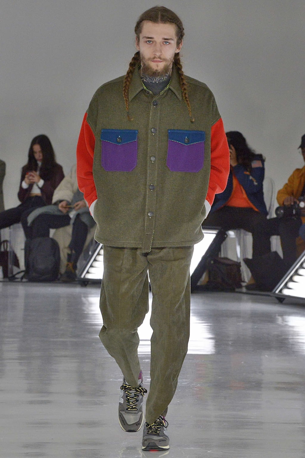 Fashion Week New York Fall/Winter 2019 look 11 from the N.Hoolywood collection menswear