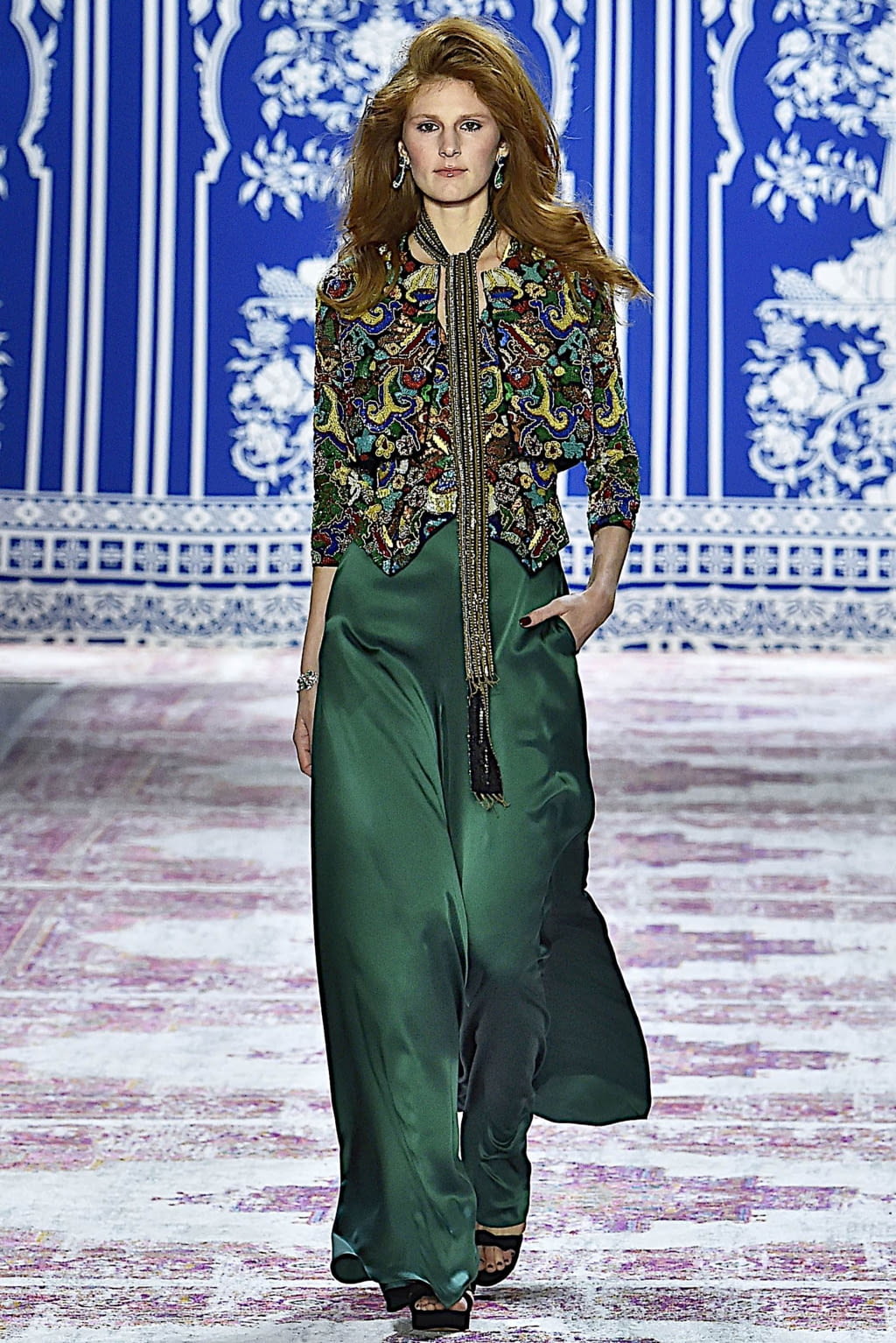 Fashion Week New York Fall/Winter 2019 look 22 from the Naeem Khan collection 女装
