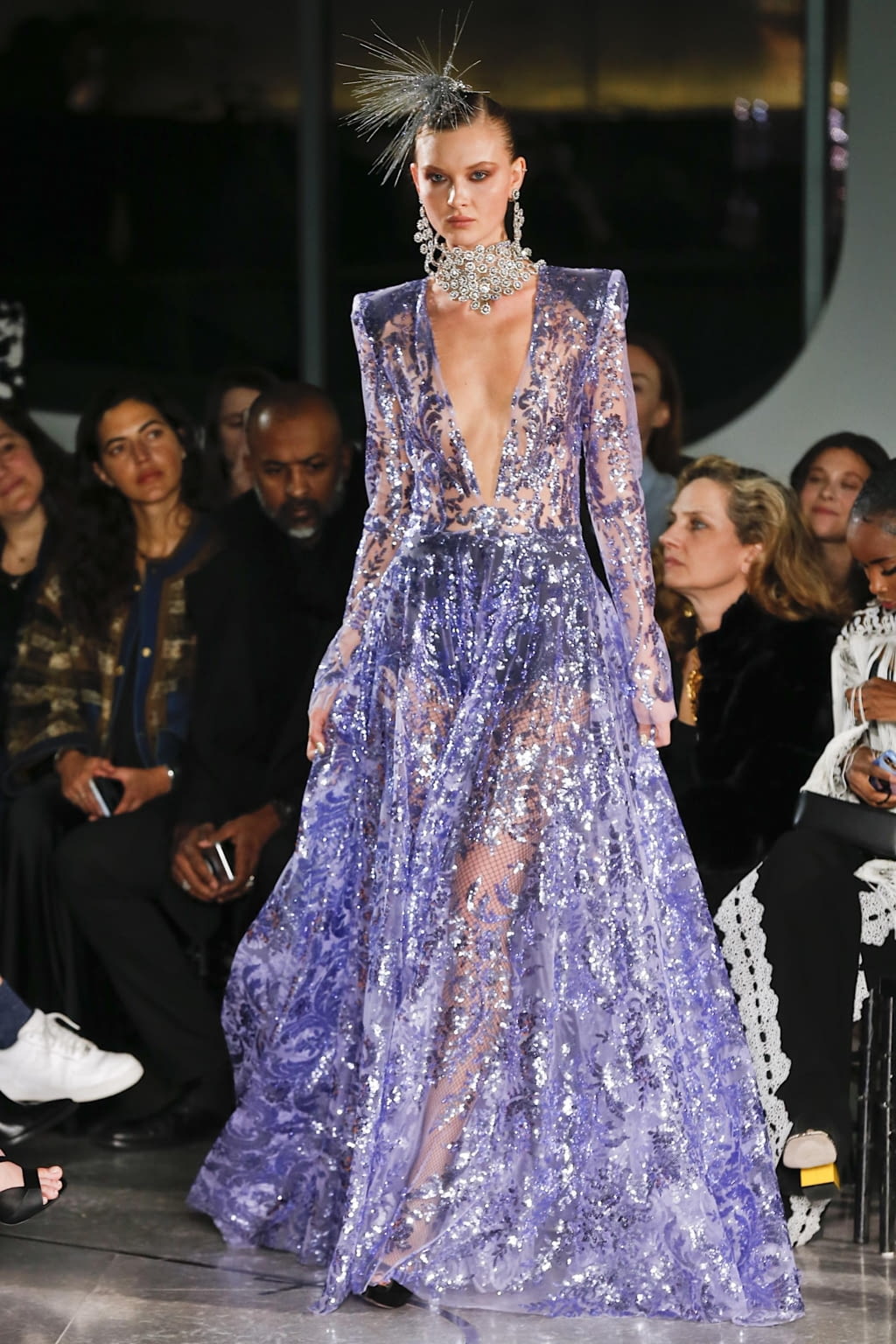 Fashion Week New York Fall/Winter 2020 look 29 from the Naeem Khan collection 女装
