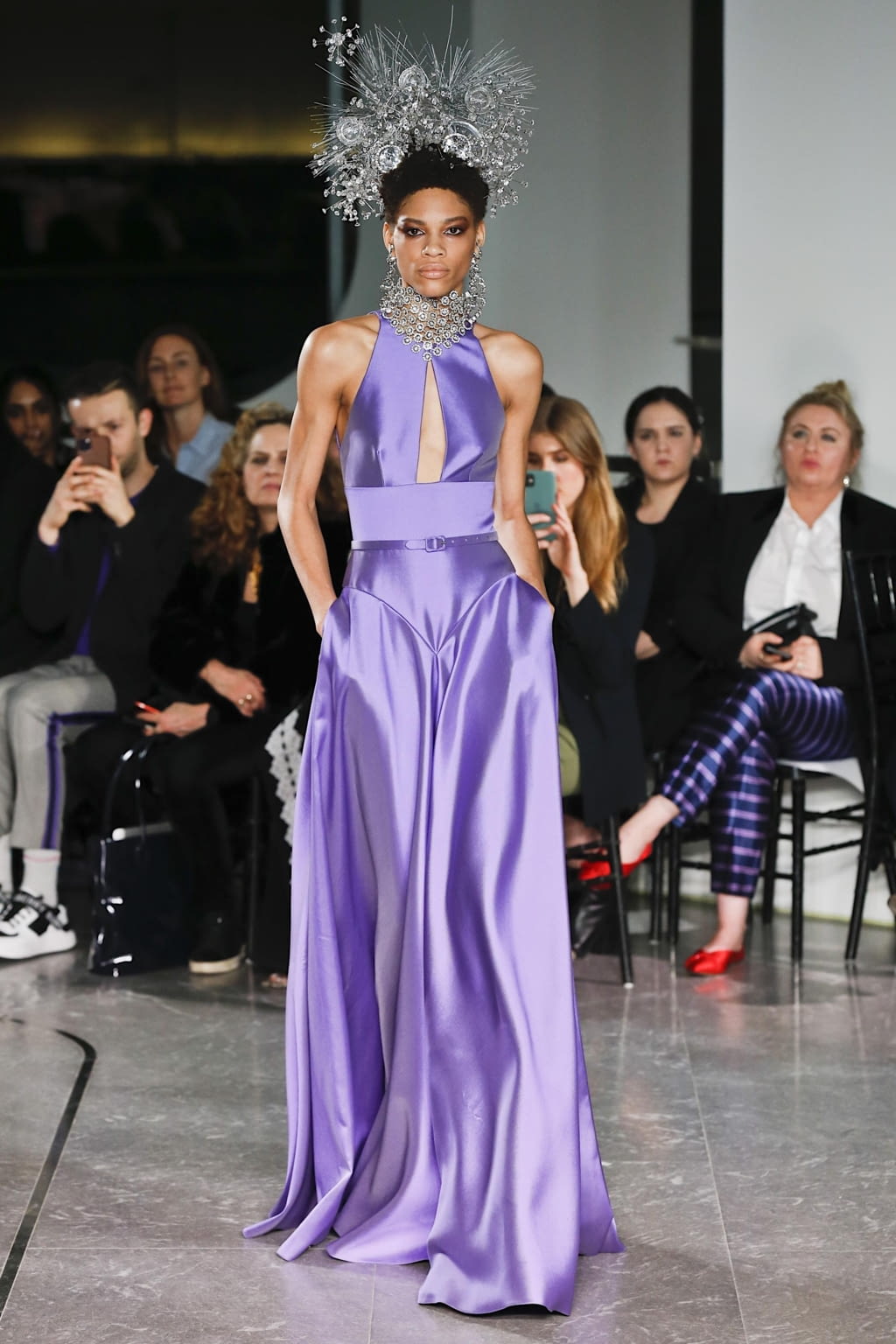 Fashion Week New York Fall/Winter 2020 look 34 from the Naeem Khan collection womenswear