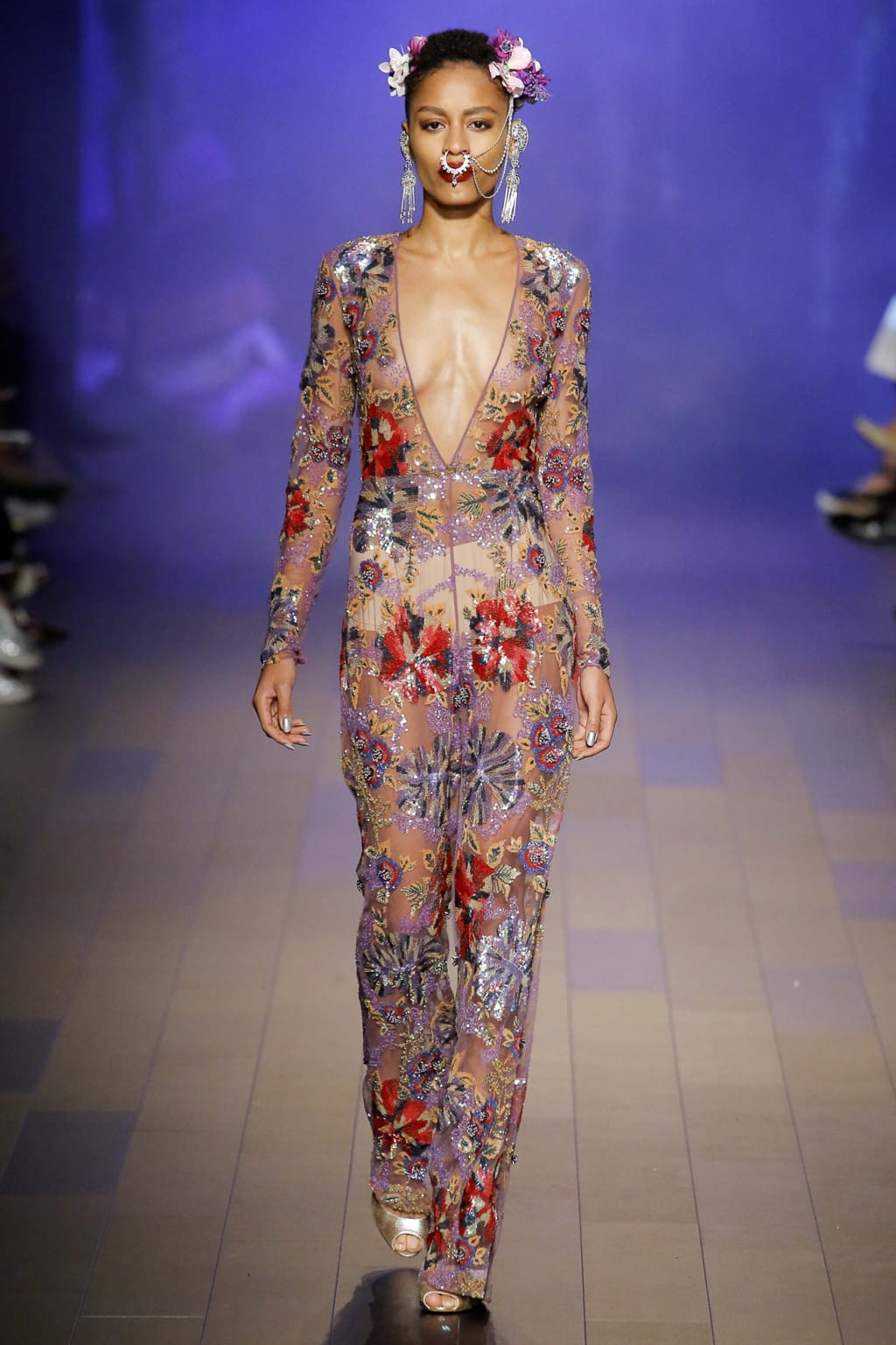 Fashion Week New York Spring/Summer 2018 look 33 from the Naeem Khan collection 女装