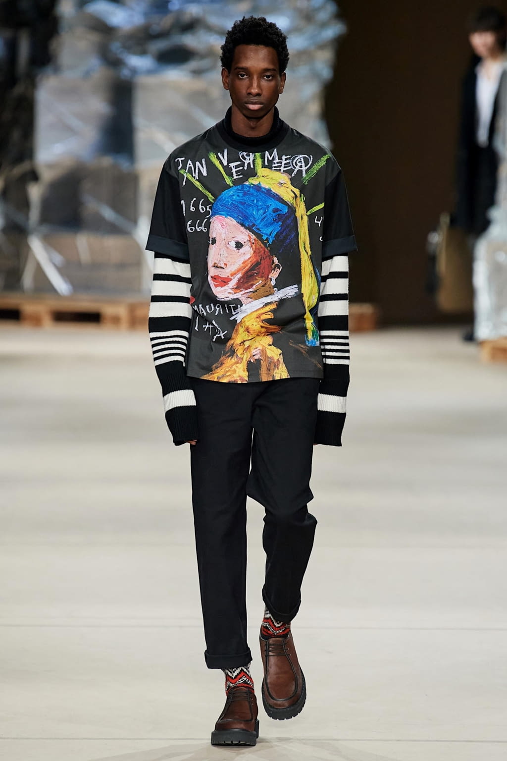 Fashion Week Milan Fall/Winter 2020 look 6 de la collection Neil Barrett menswear