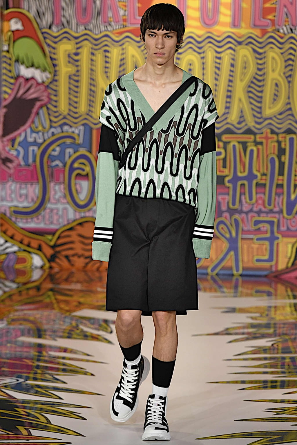 Fashion Week Milan Spring/Summer 2020 look 4 from the Neil Barrett collection 男装