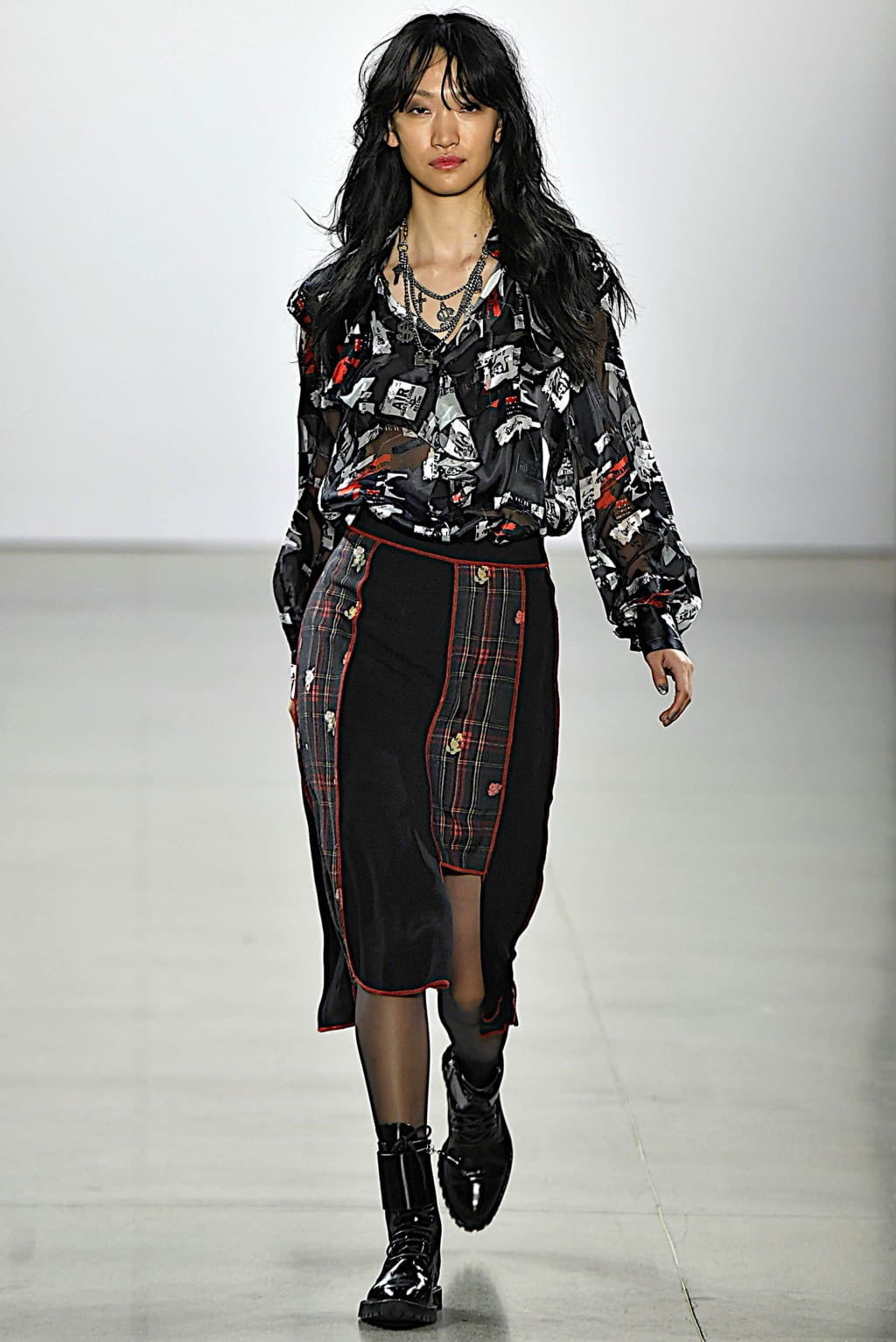Fashion Week New York Fall/Winter 2019 look 17 from the Nicole Miller collection 女装
