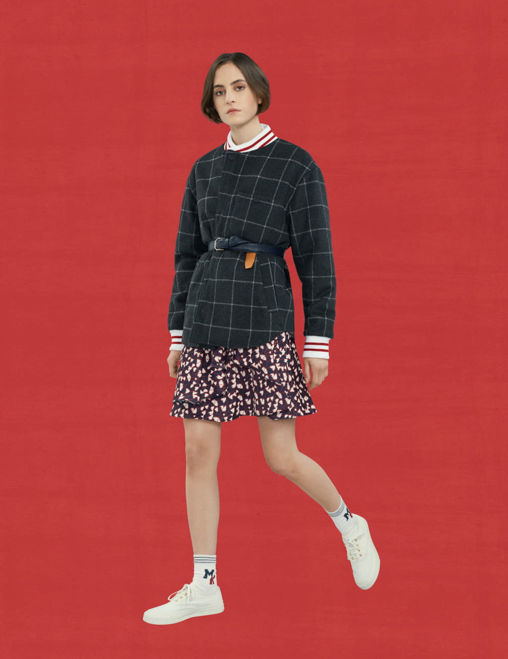 Fashion Week Paris Fall/Winter 2017 look 18 from the Maison Kitsuné collection womenswear