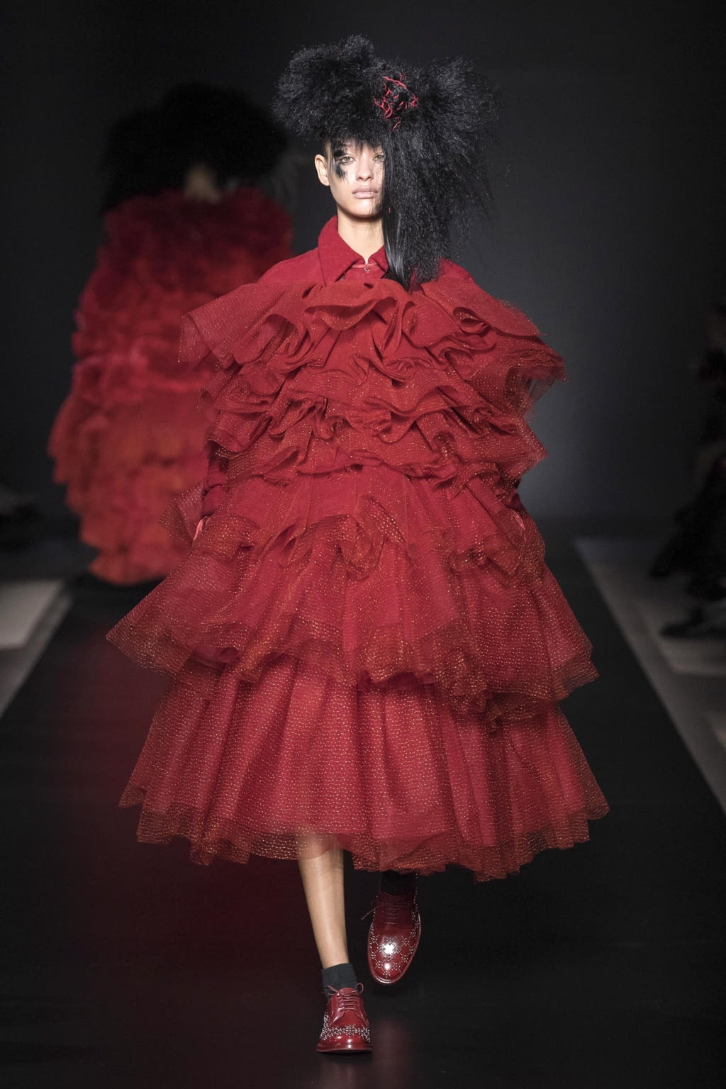 Fashion Week Paris Fall/Winter 2020 look 3 from the Noir Kei Ninomiya collection 女装