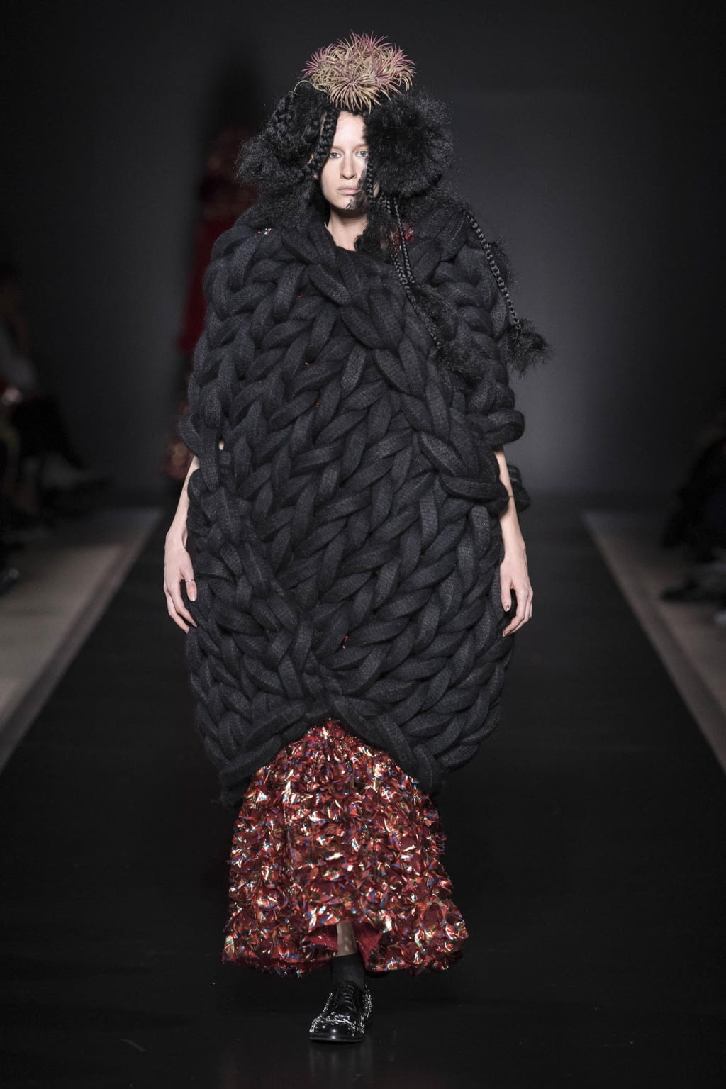 Fashion Week Paris Fall/Winter 2020 look 25 from the Noir Kei Ninomiya collection womenswear
