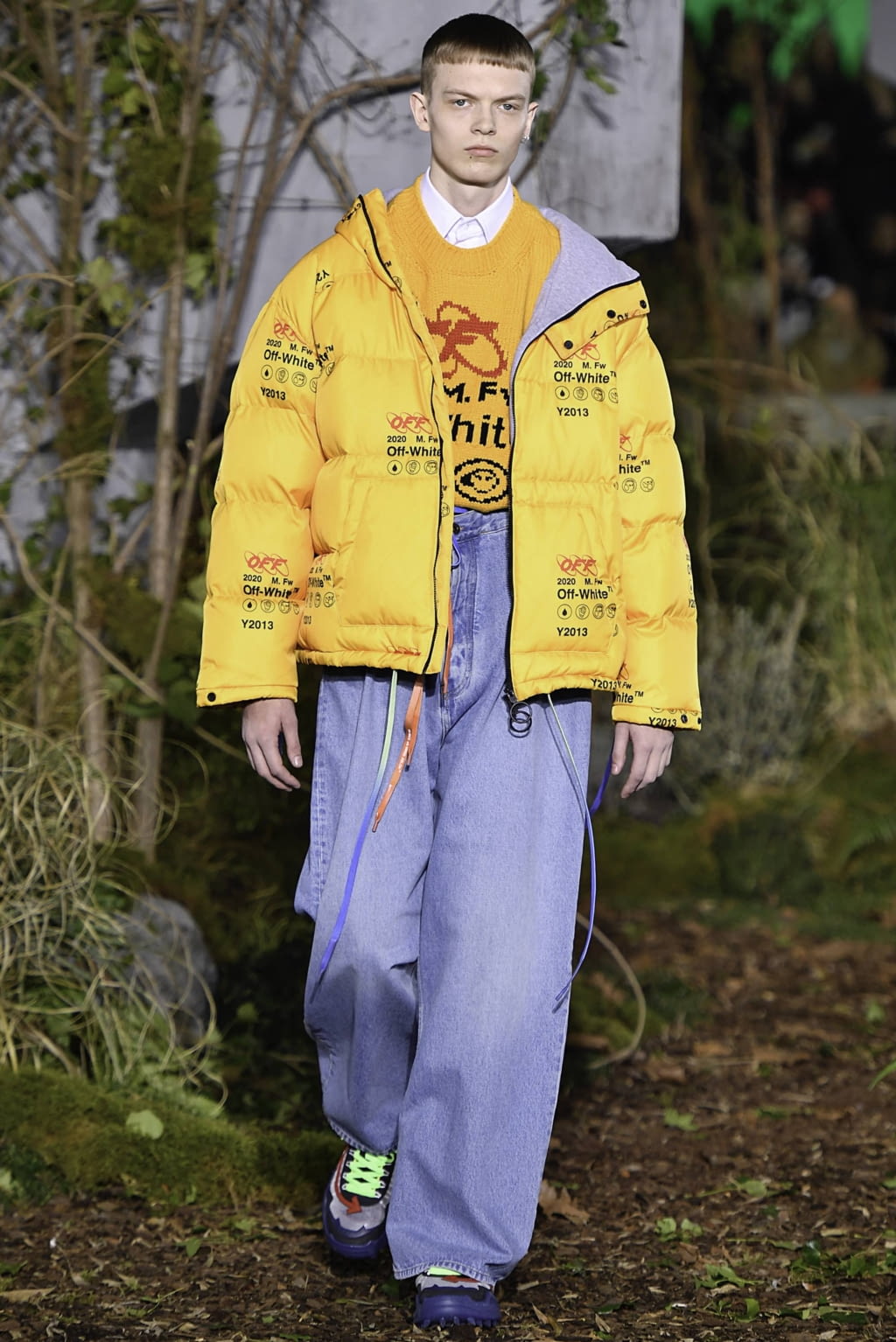 Fashion Week Paris Fall/Winter 2019 look 47 from the Off-White collection 男装