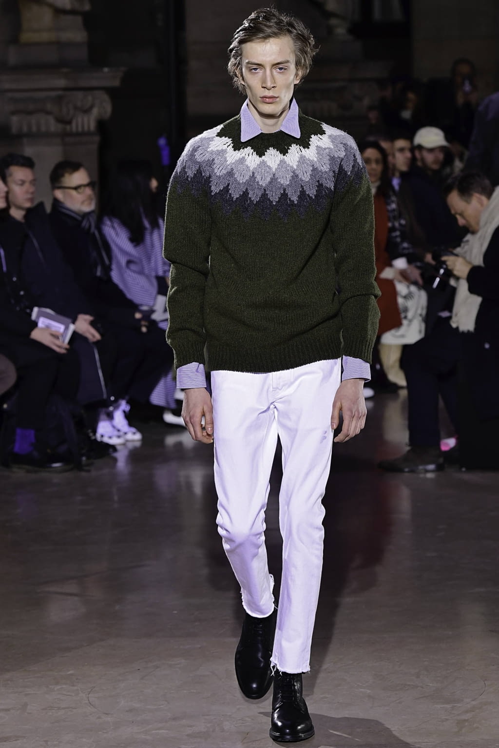 Fashion Week Paris Fall/Winter 2019 look 5 from the Officine Générale collection 男装
