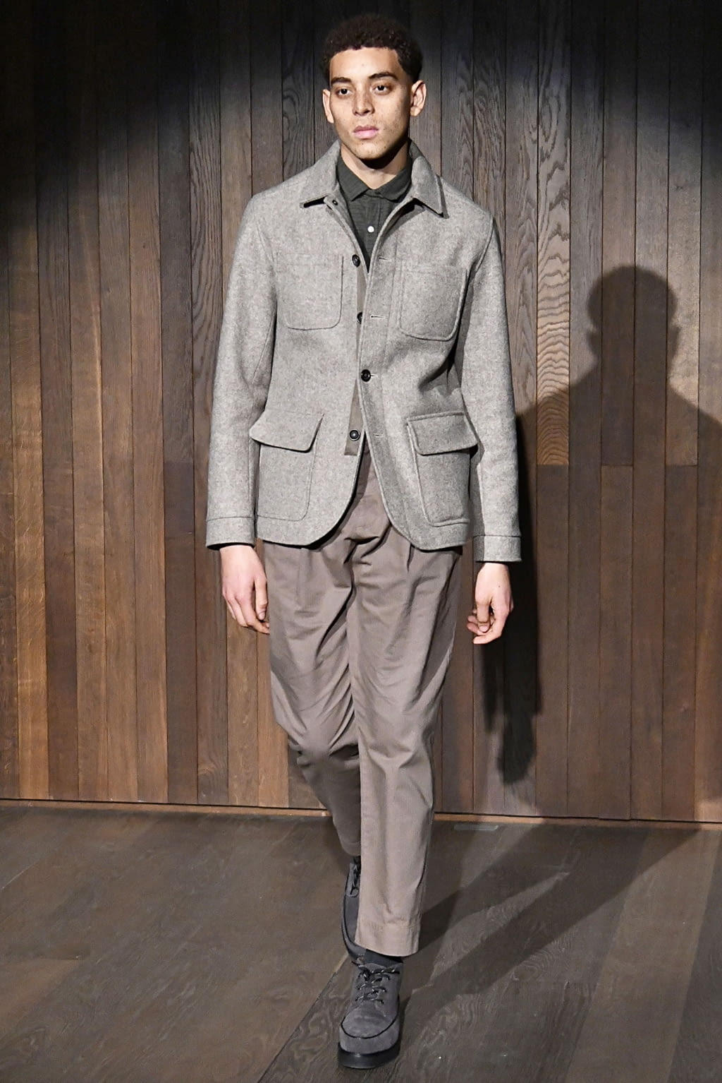 Fashion Week London Fall/Winter 2019 look 10 from the Oliver Spencer collection menswear