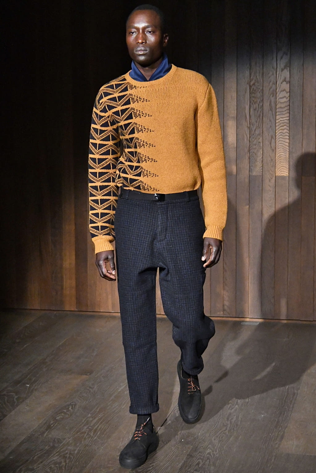 Fashion Week London Fall/Winter 2019 look 22 from the Oliver Spencer collection menswear