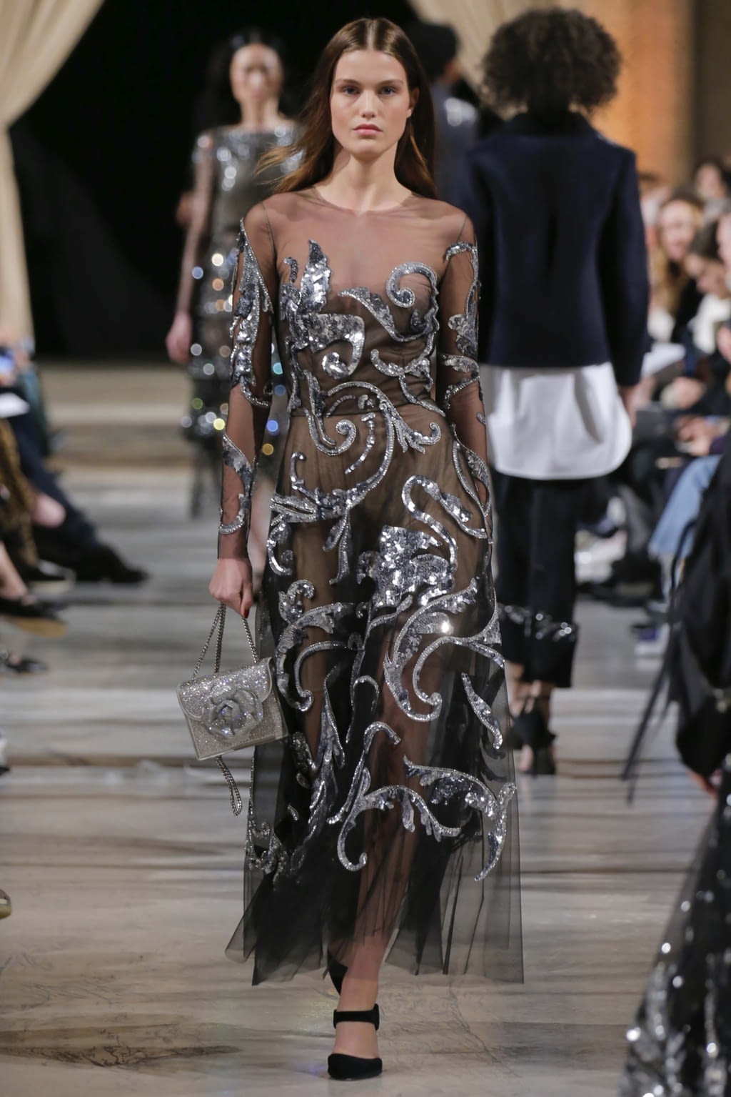 Fashion Week New York Fall/Winter 2018 look 49 from the Oscar de la Renta collection womenswear