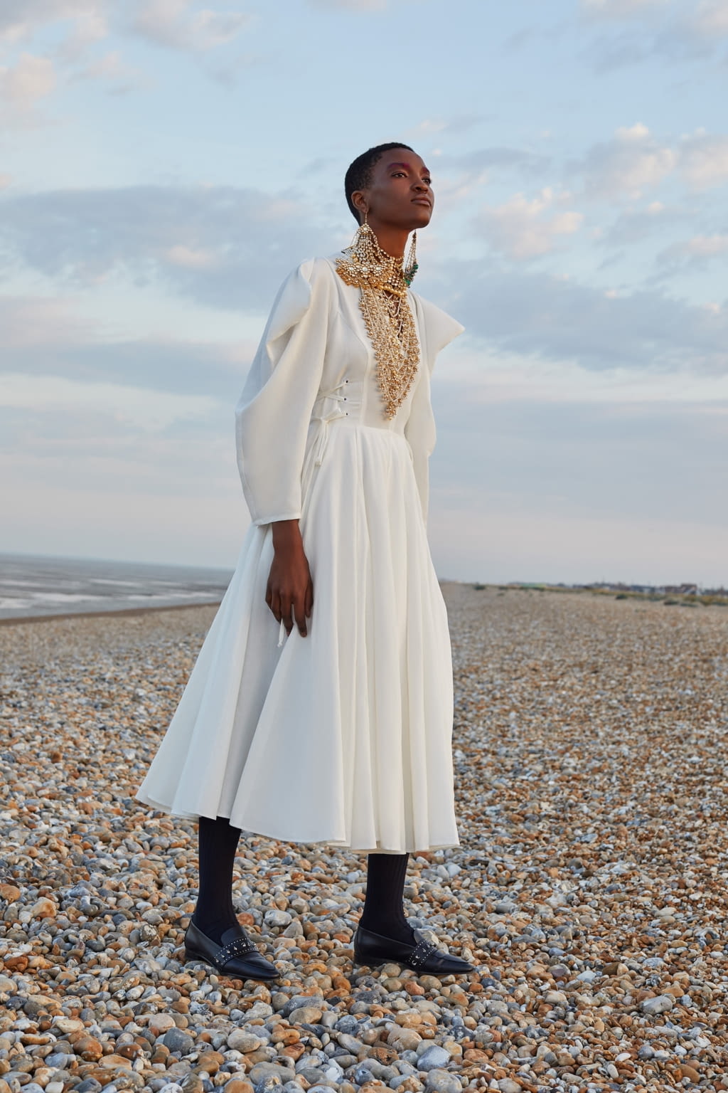 Fashion Week London Spring/Summer 2021 look 9 from the Osman collection womenswear