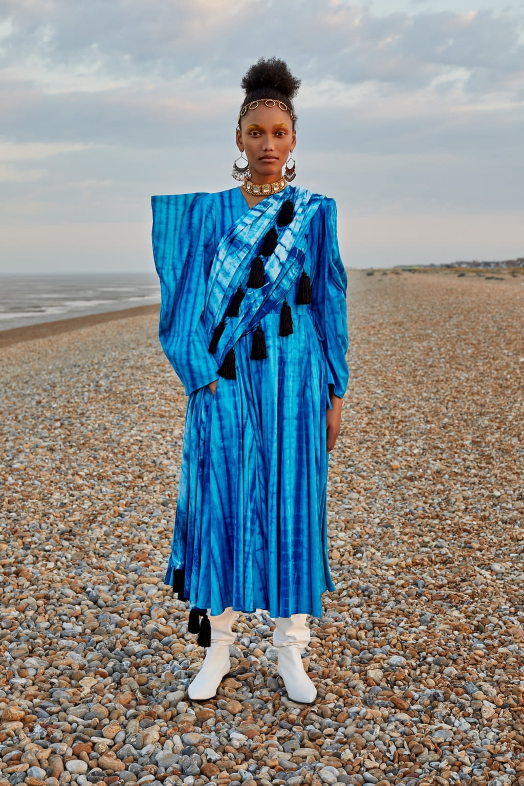Fashion Week London Spring/Summer 2021 look 11 from the Osman collection womenswear