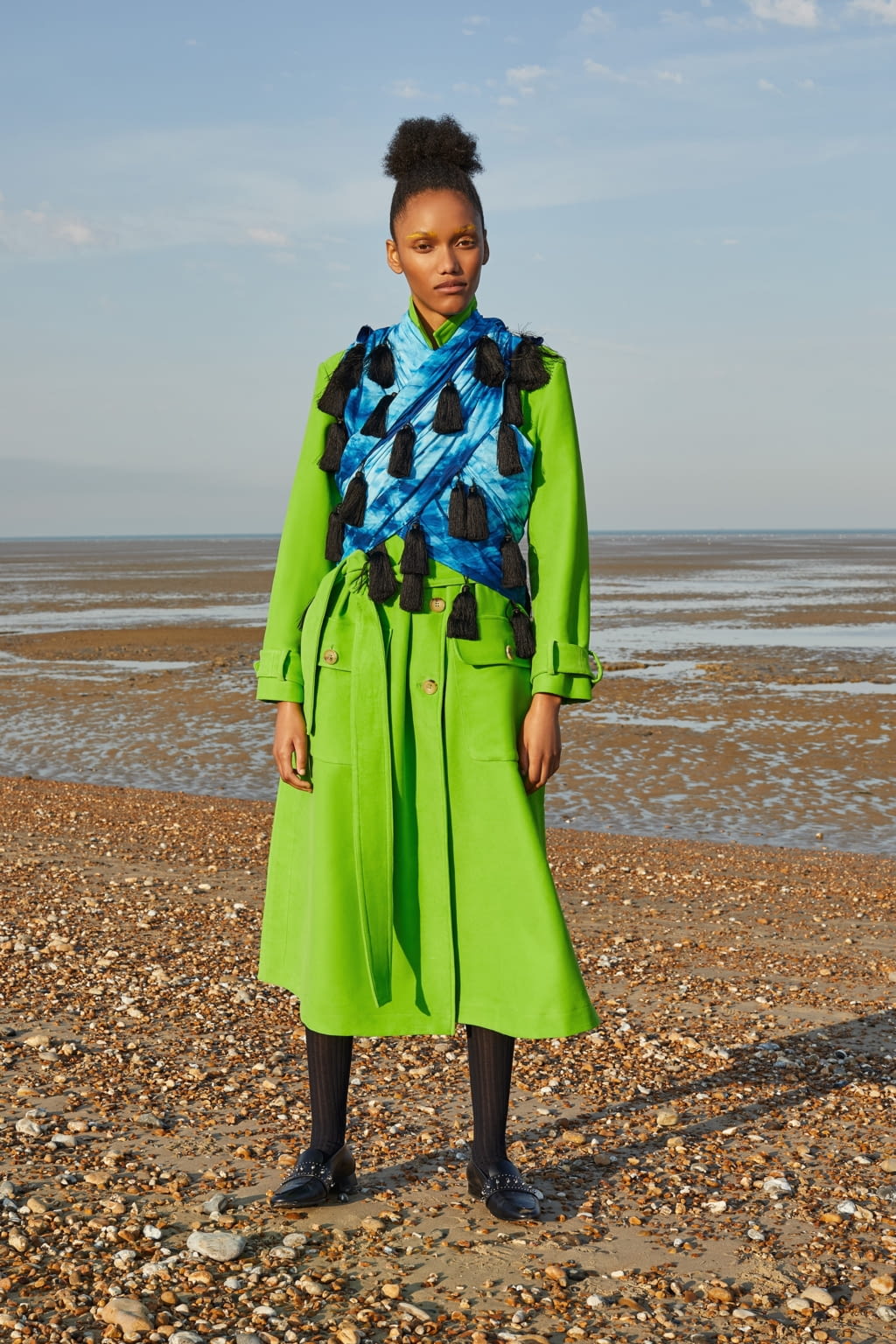 Fashion Week London Spring/Summer 2021 look 12 from the Osman collection womenswear