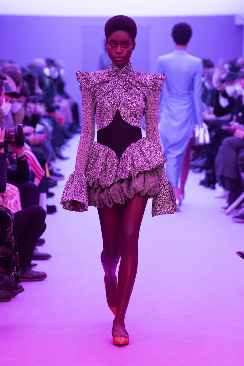 Fashion Week Paris Fall/Winter 2022 look 10 de la collection Rabanne womenswear