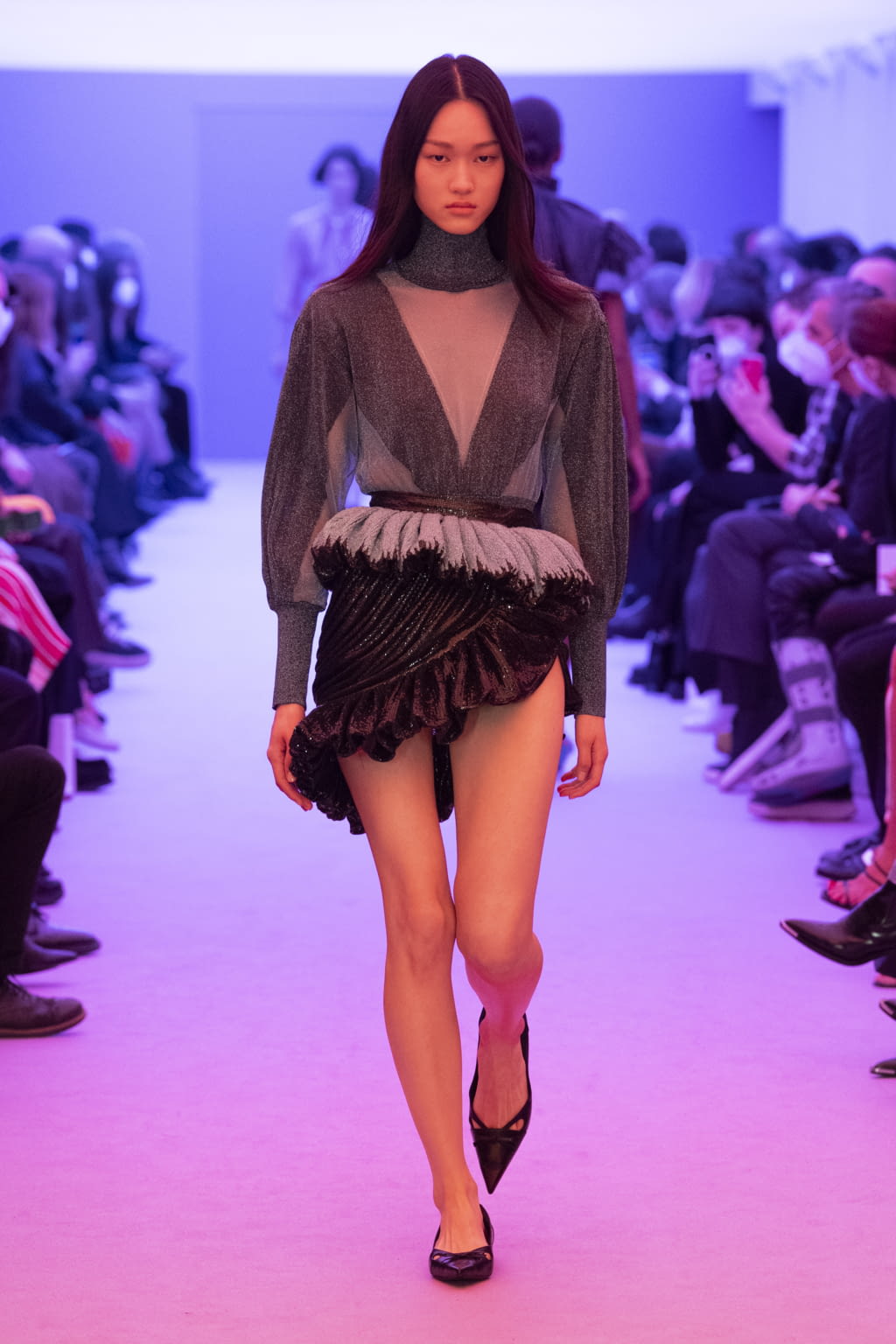 Fashion Week Paris Fall/Winter 2022 look 25 de la collection Rabanne womenswear
