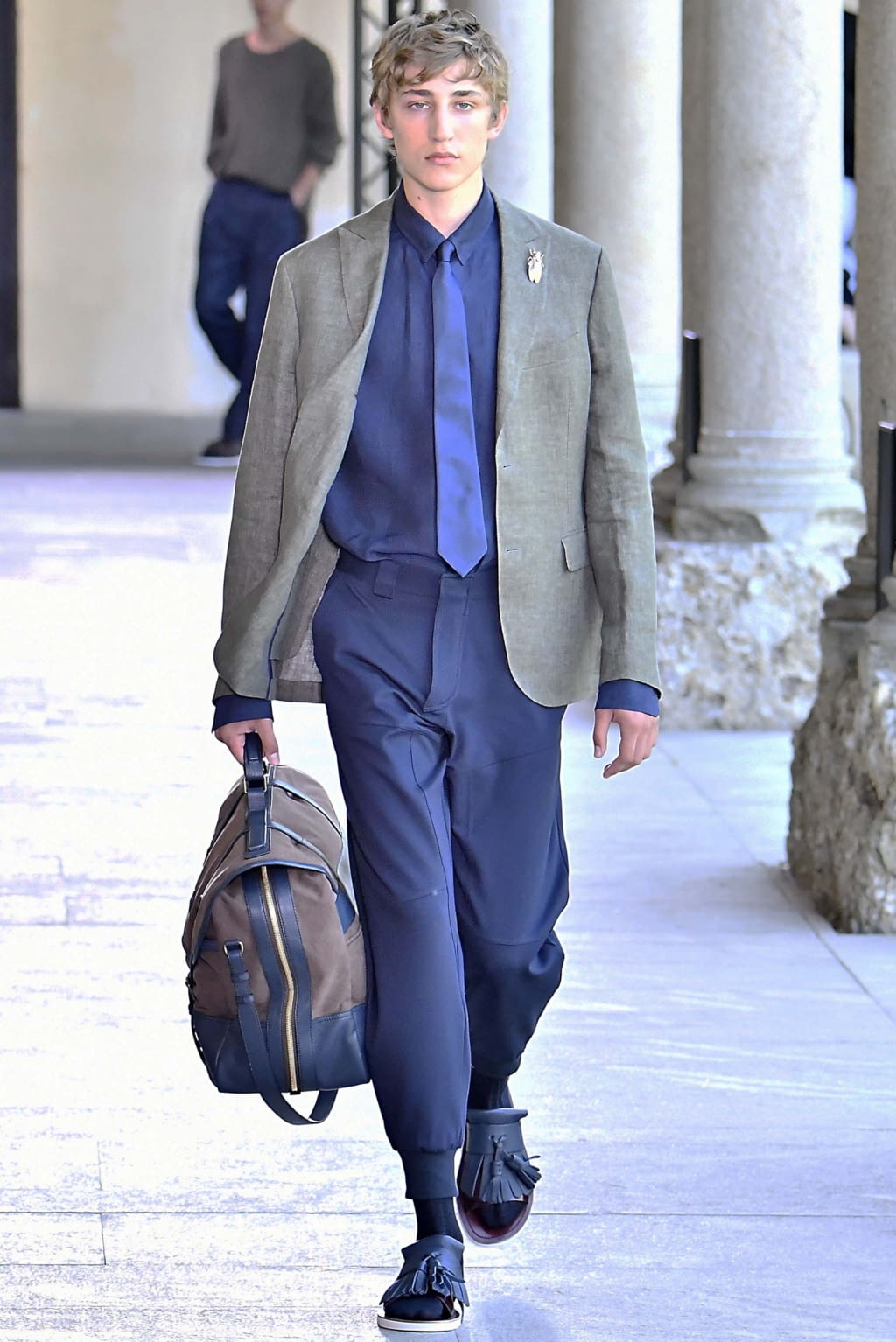 Fashion Week Milan Spring/Summer 2019 look 6 from the Pal Zileri collection menswear