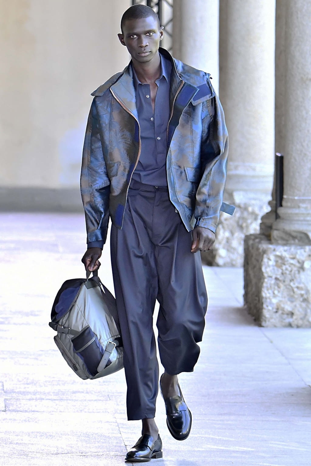 Fashion Week Milan Spring/Summer 2019 look 11 from the Pal Zileri collection menswear
