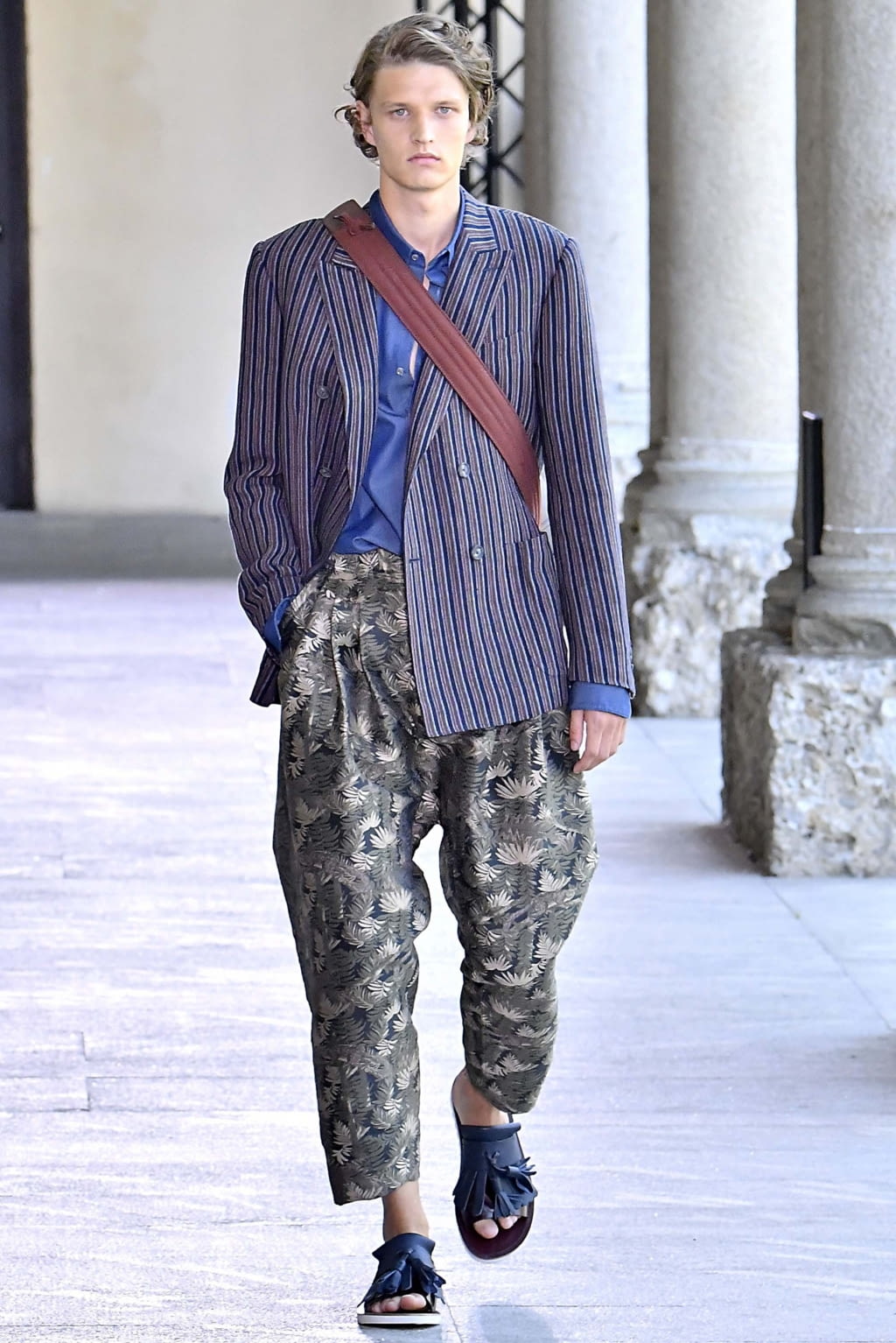Fashion Week Milan Spring/Summer 2019 look 12 from the Pal Zileri collection menswear