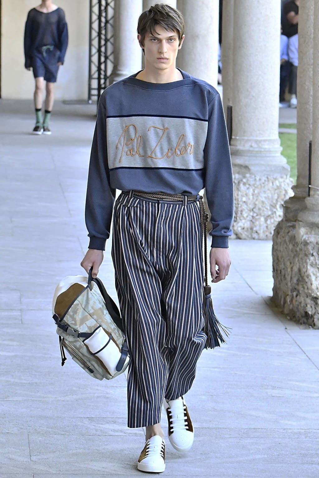 Fashion Week Milan Spring/Summer 2019 look 16 from the Pal Zileri collection menswear