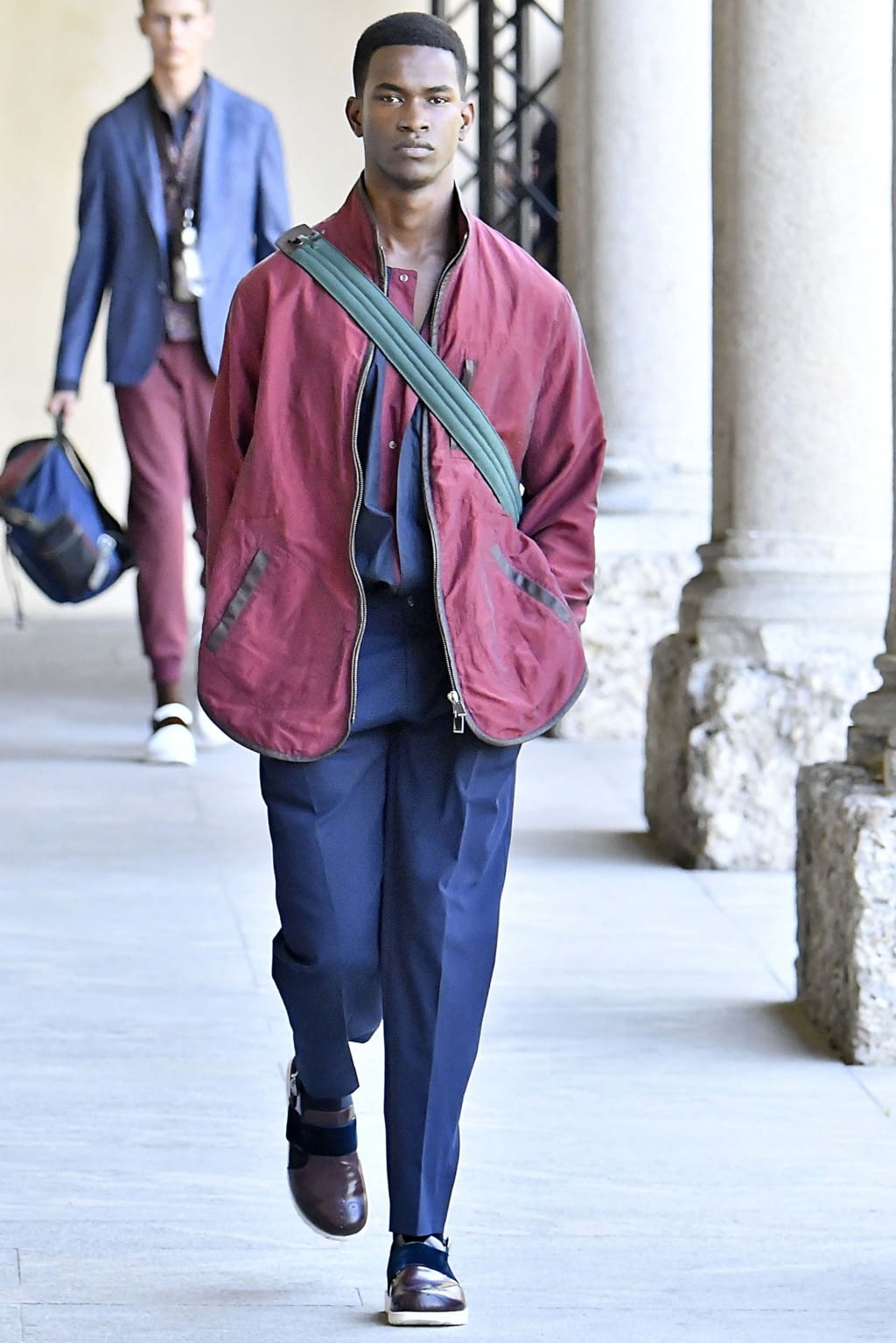 Fashion Week Milan Spring/Summer 2019 look 20 from the Pal Zileri collection menswear