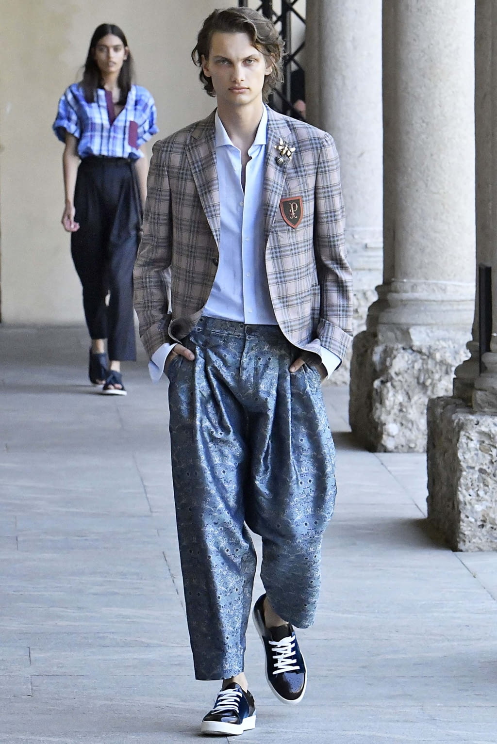 Fashion Week Milan Spring/Summer 2019 look 27 from the Pal Zileri collection menswear