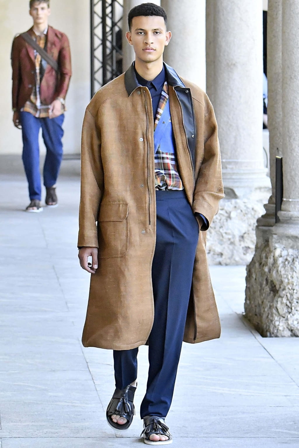 Fashion Week Milan Spring/Summer 2019 look 28 from the Pal Zileri collection menswear