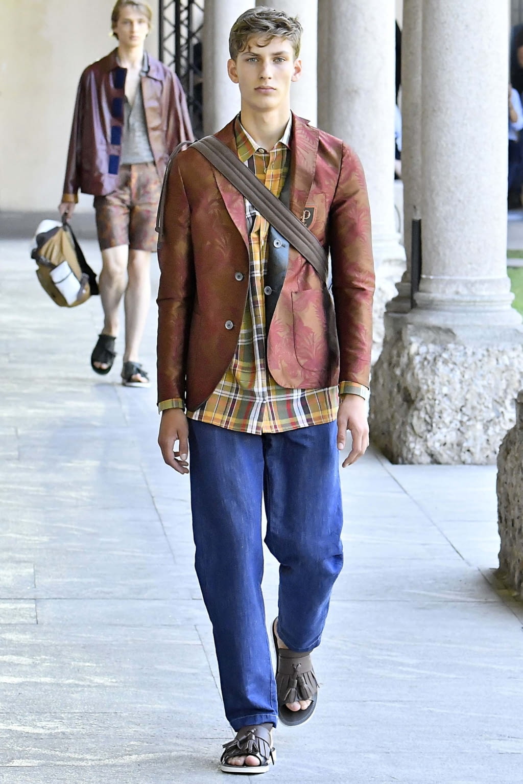 Fashion Week Milan Spring/Summer 2019 look 30 from the Pal Zileri collection menswear