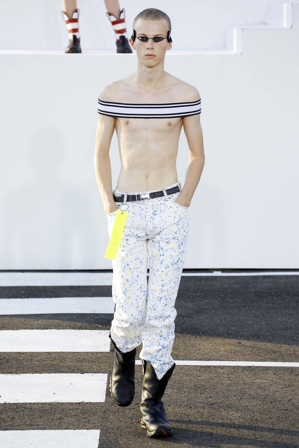 Fashion Week Milan Spring/Summer 2019 look 14 from the Palm Angels collection 男装
